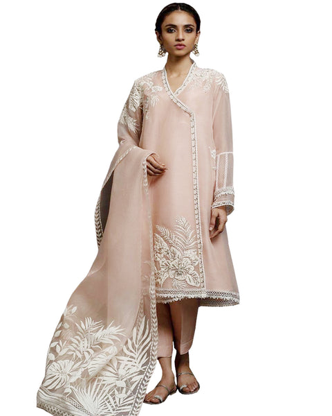 Designer Peach Color Pakistani Suit