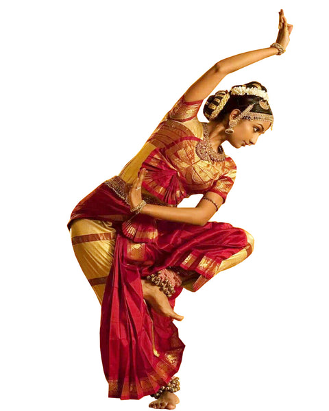Magenta & Yellow Bhatatnatyam Dance Dress