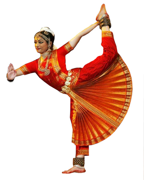 Red Color Bhatatnatyam Dance Dress