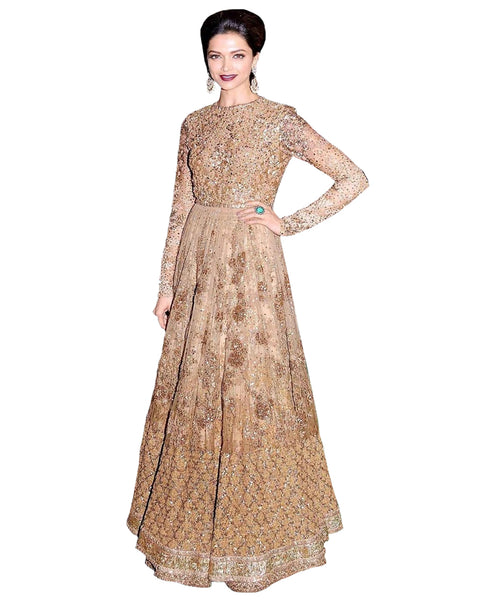 Deepika Padukone Gown Style Lehenga Choli