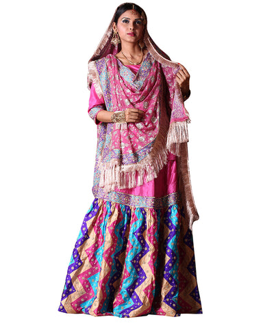 Pink Chatapati Gharara
