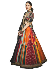 Bollywood Anushka Sharma Red Color Lehenga Suit