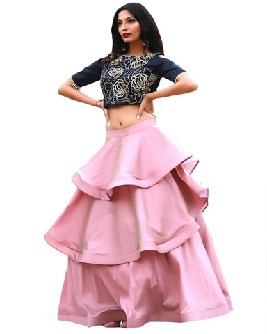 Pink Color Circle Lehenga