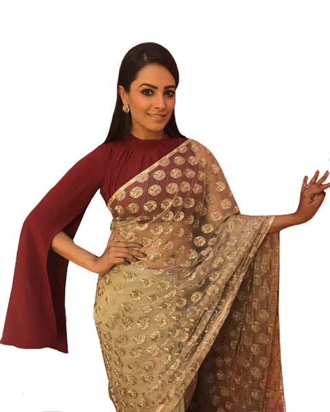 Bollywood Sequence Work Net Saree