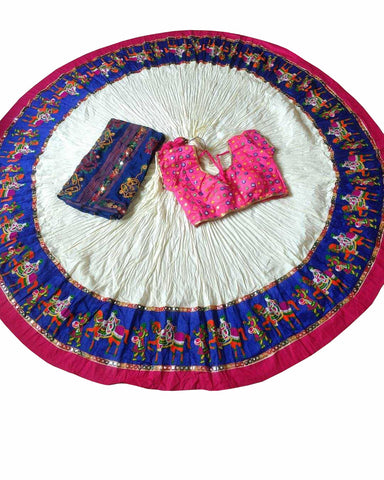 Navratri Special White Color Traditional Chaniya Choli