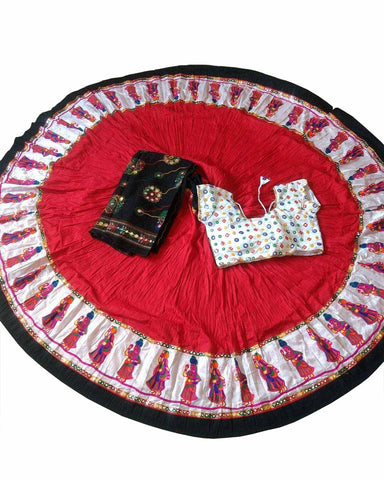 Navratri Special Red Color Traditional Chaniya Choli