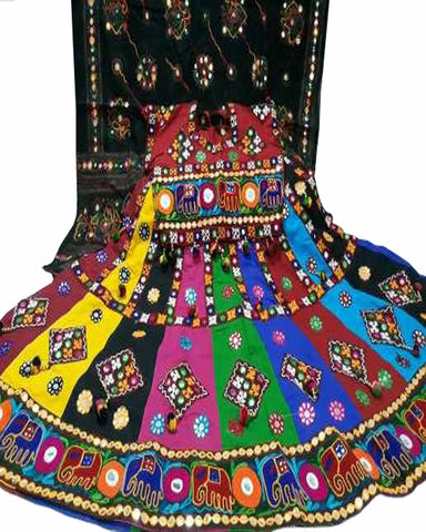 Navratri Special Black & Multi Color Traditional Chaniya Choli