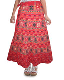 Red Color Wrap Around Skirt