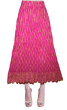 Magenta Color Crushed Cotton Skirt