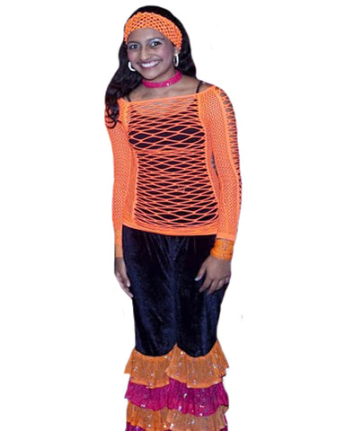 Orange Western Dance Dress