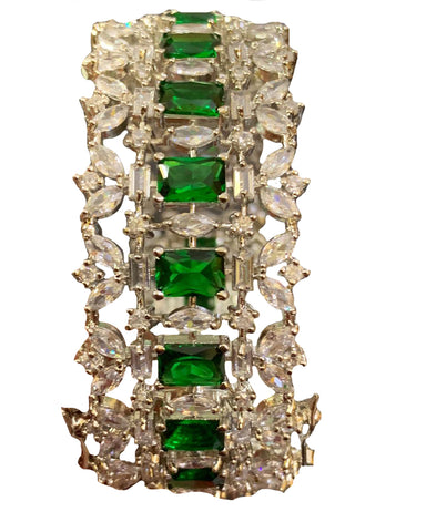 Platinum Plated Diamond Bracelet