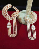 Designer White Stone Earrings