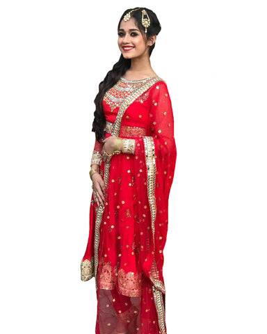 Red Color Anarkali Suit