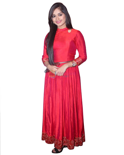 Carry Red Designer Gown