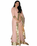 Bollywood Peach Color Asin Heavy Anarkali Gown