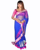 Bipasha Basu Royal blue Color Saree
