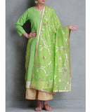Green Color Gota Patti Palazzo Suit