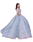 Bollywood Dress Sky Color Aiswarya Designer gown