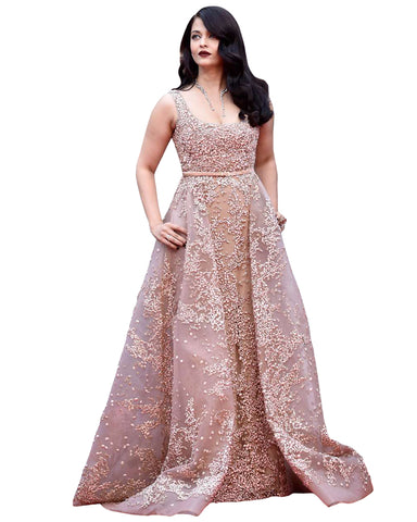 Bollywood Skin Color Aiswarya Anarkali Gown