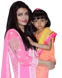 Pink Color Bollywood Mother Daughter Suit