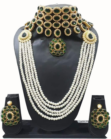 Traditional Wedding wear Party Wear Designer Stylish Pearl Necklace Set