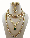 Gold Plated Kundan Necklace Set