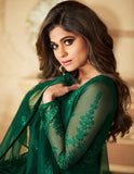 Beautiful Green Color Butterfly Net Designer Anarkali Suit