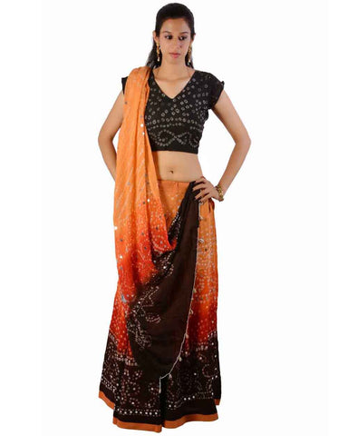 MULTI COLORED BHANDEJ LEHNGA