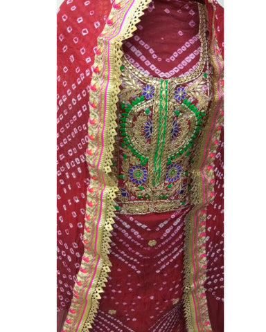 Jaipuri Bandhej Suits