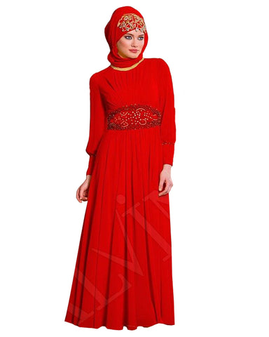 Red Color islamic kaftan