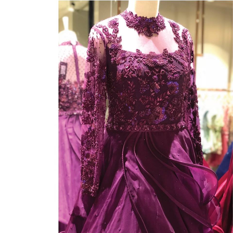 Camo Grey Organza & Net Gown Design by Sahil Kochar at Pernia's Pop Up Shop  2024