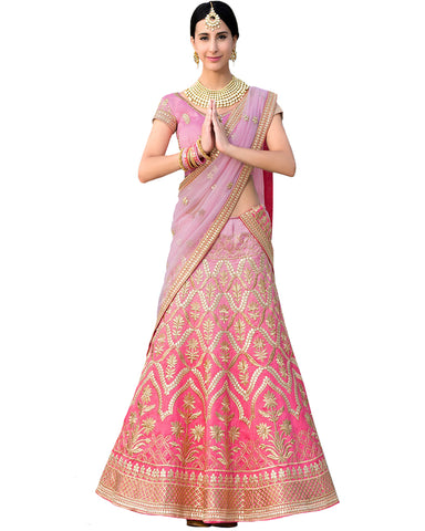 Light Purple Malabary Silk Lehenga Choli