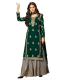 Green Embroidered Palazzo Dress Women Suit Design