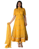 Yellow Color Net, Borcade Gota Patti Suits