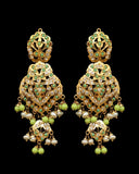 Green Jadau Earrings