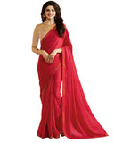 Ravishing Red Colored Designer Rangoli Silk Saree
