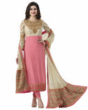 Pink Designer Suit with Heavy Embroidered Dupatta