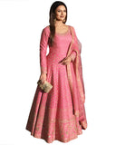 Divyanka Tripathi Pink Designer Anarkali Suit