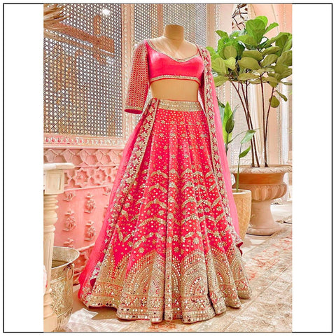 Latest Pink color Lehenga Choli