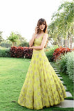 Yellow Color Soft Net Designer Lehenga Choli