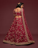 Charming Red Color Art Silk Designer Lehenga Choli with Embroidery and Zari Sequin Work for Special Occasion