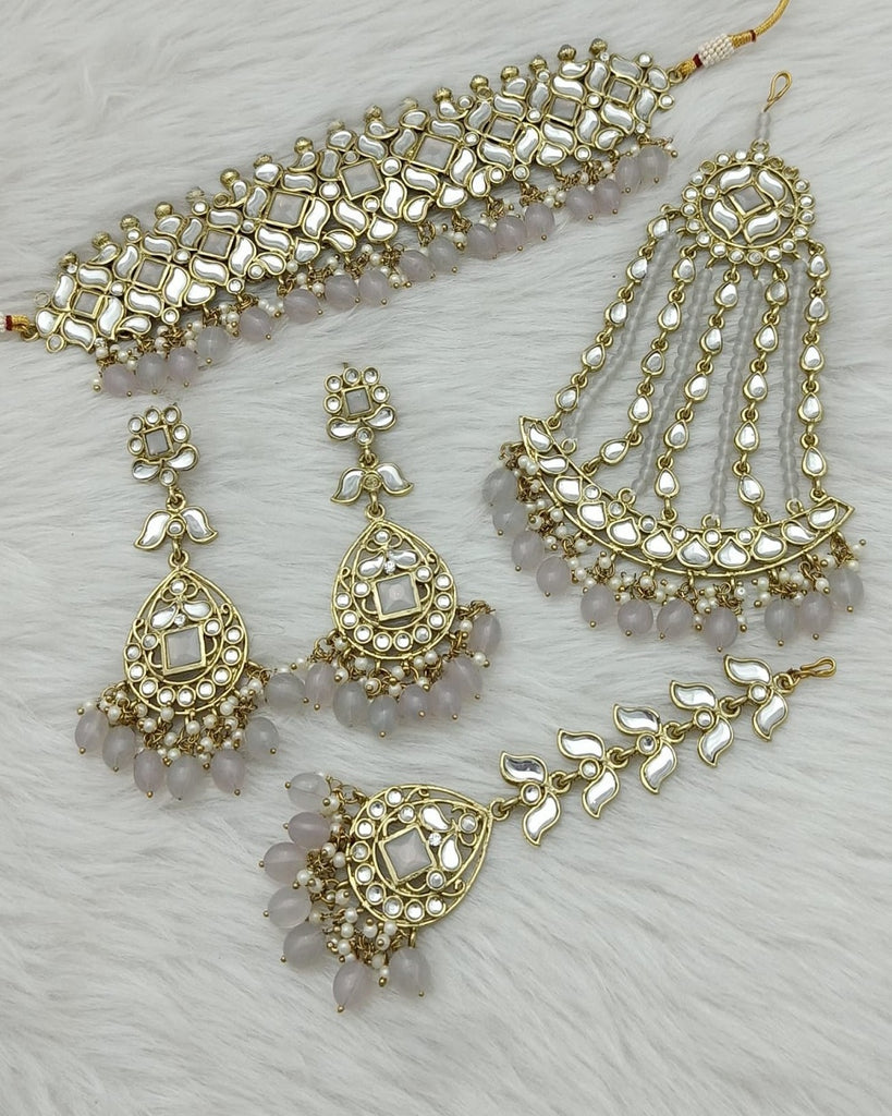 Maang Tikka Gold Jhumar And Tikka Set Gorgeous Golden Color