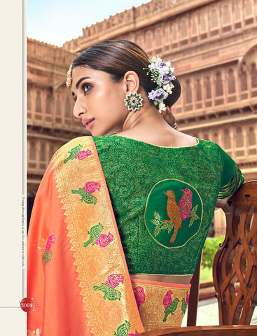 Pink Color Designer Saree