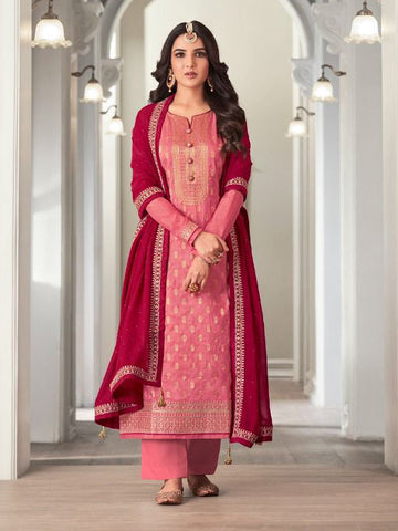Designer Party wear Pink Palazzo Suit