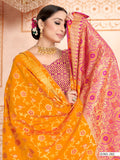 Yellow Color Banarasi Silk Saree