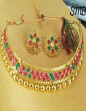 Party Wear Golden Necklace