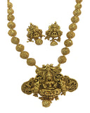Temple -1 Jewellery Matte Finished Necklace Set for Women