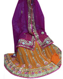 Narangi Color Ghoomar Dance Costume