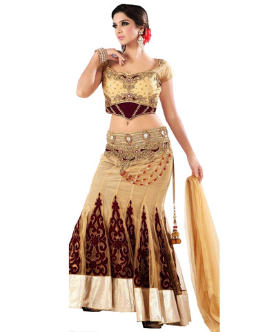 Designer Beige Lehenga