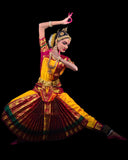 Pink & Yellow Bharatanatyam Silk Dance Dress